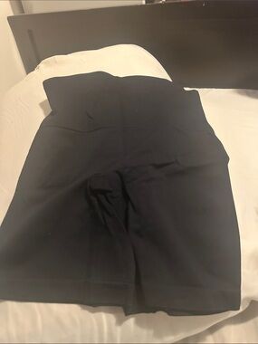 Ina Black High-Waist Shaping Shorts
